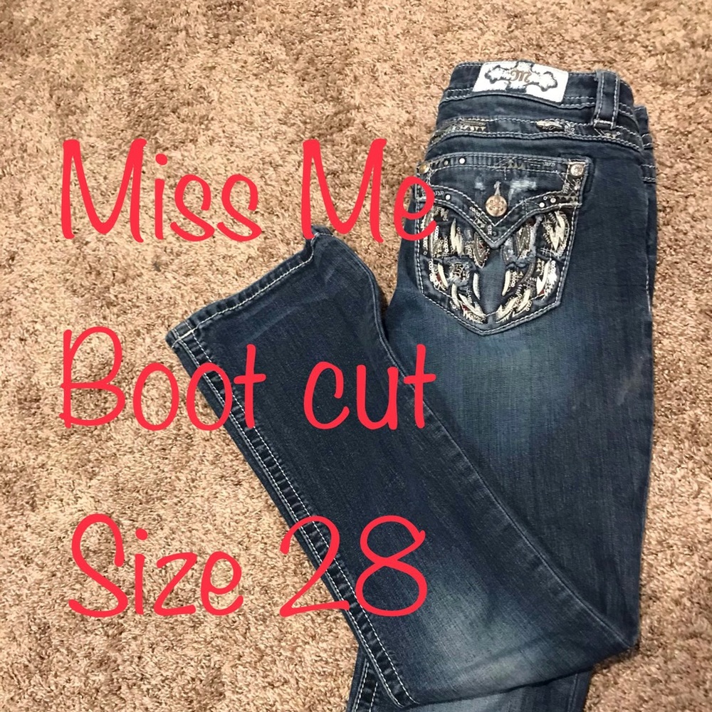 Miss Me Boot Cut Jeans size 28
